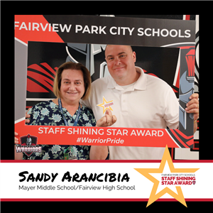 Staff Shining Star Award Winner Sandy Arancibia