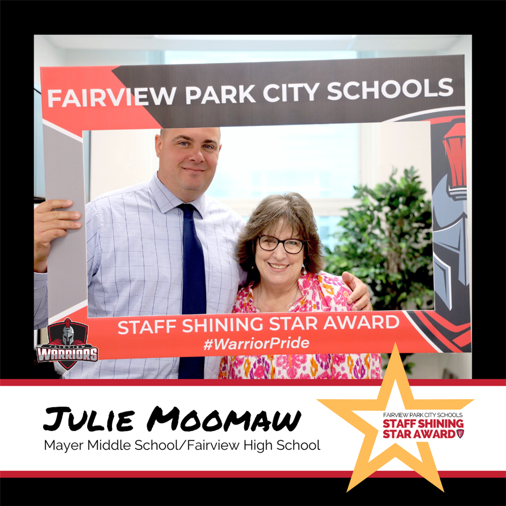 Staff Shining Star Award Winner Julie Moomaw