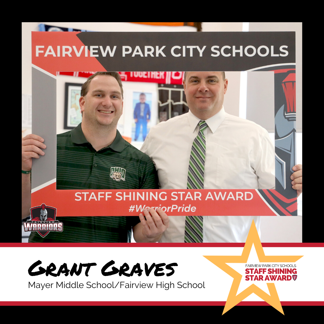 Staff Shining Star Award Winner Grant Graces